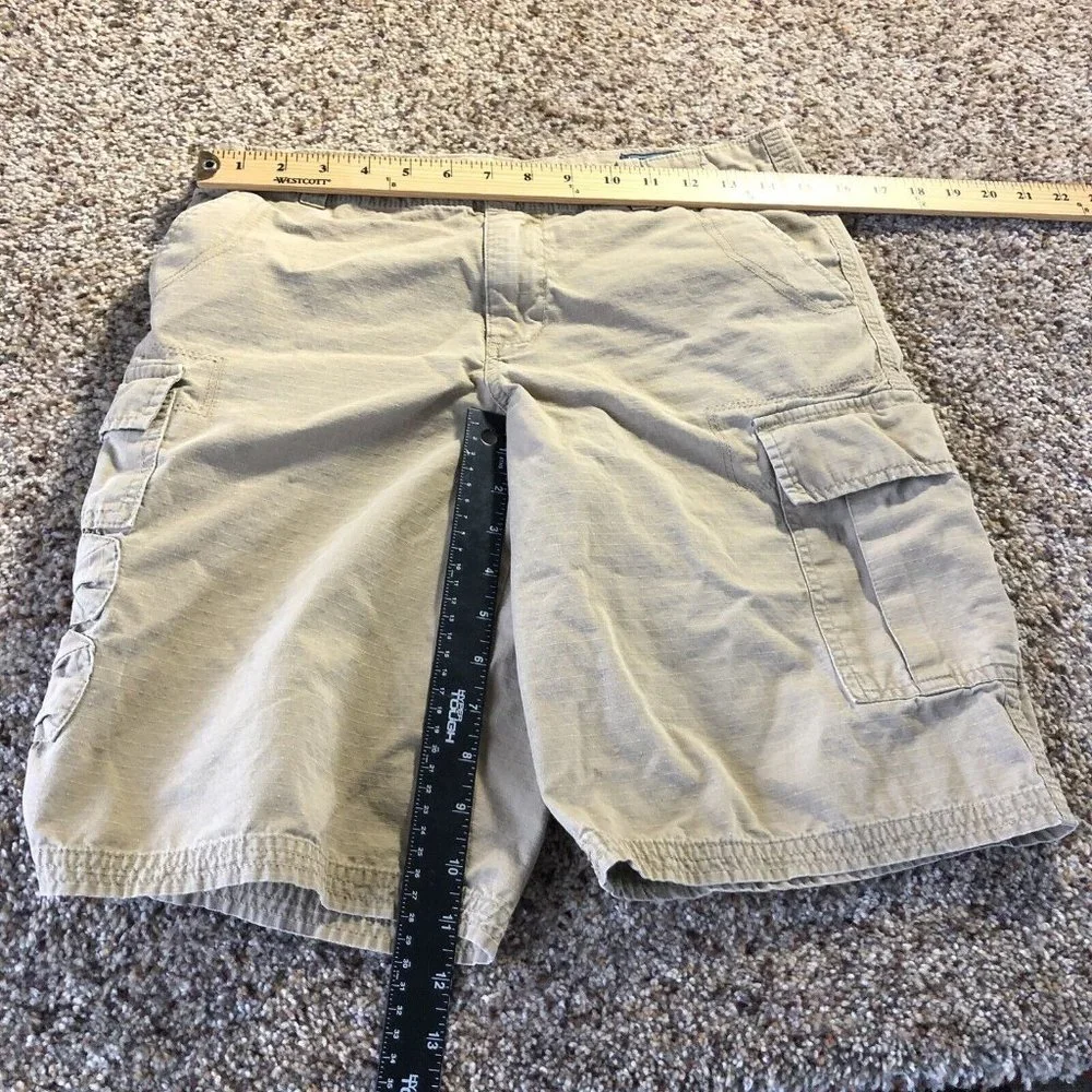 RL 1967 Ralph Lauren Polo Tan Khaki‎ Boys Cargo Shorts Size 16